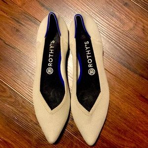 Rothy’s pointed flats 11.5 tan EUC